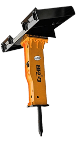 image of the best skid steer hydraulic breaker attachment