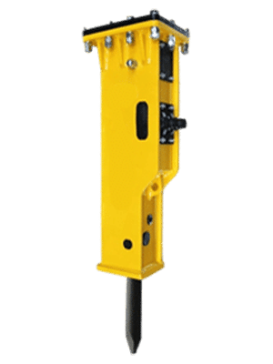 An image of a box type hydraulic hammer 