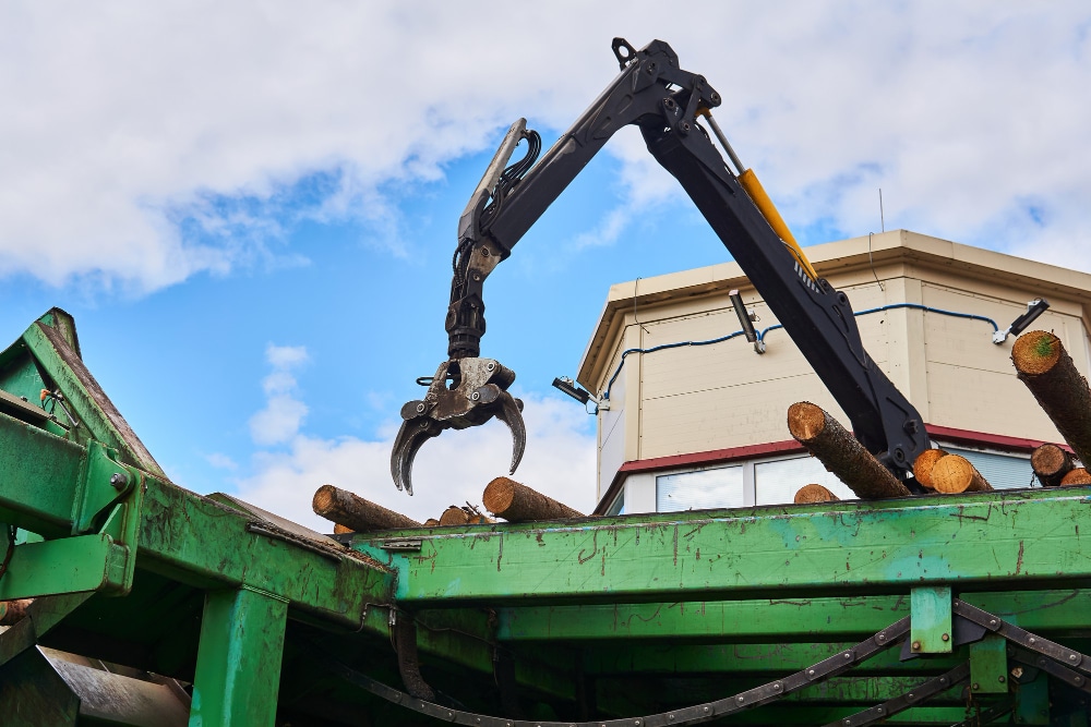 Image of a grapple dozer